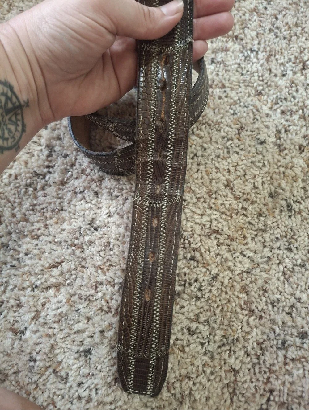 Genuine Lizard Belt